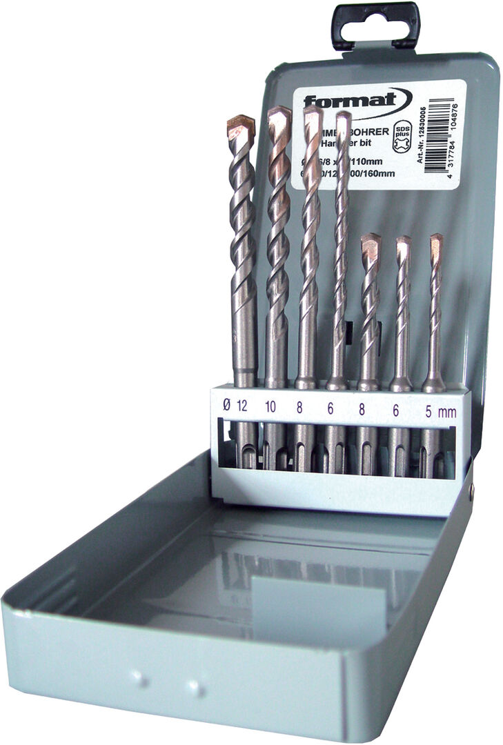 FORMAT SDS-PLUS-Bohrersatz 7-teilig FORMAT SDS-PLUS-Bohrersatz 7-teilig