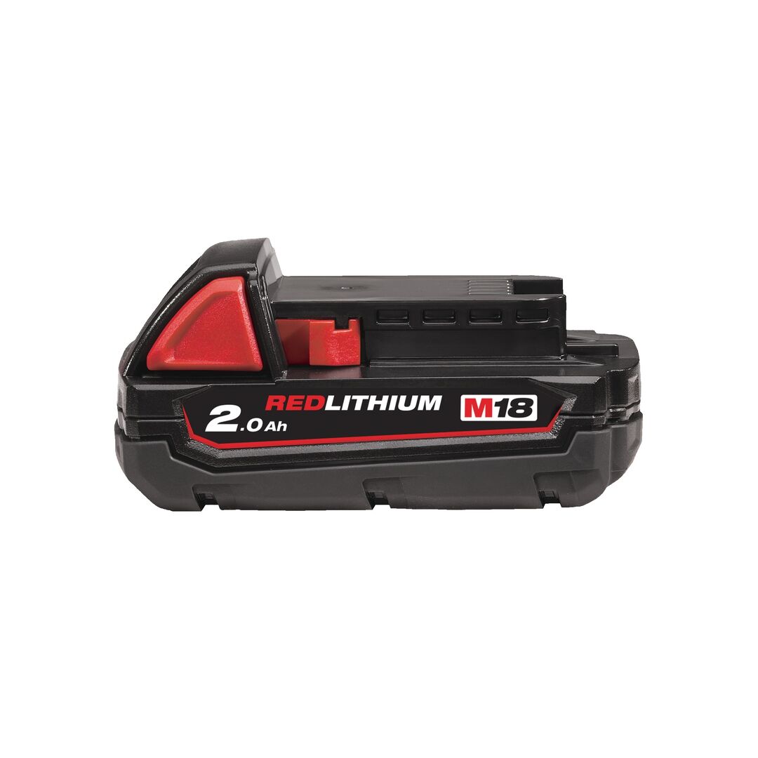 MILWAUKEE Akku M18 B2 18 V/2,0Ah Li-Ion Red MILWAUKEE Akku M18 B2 18 V/2,0Ah Li-Ion Red