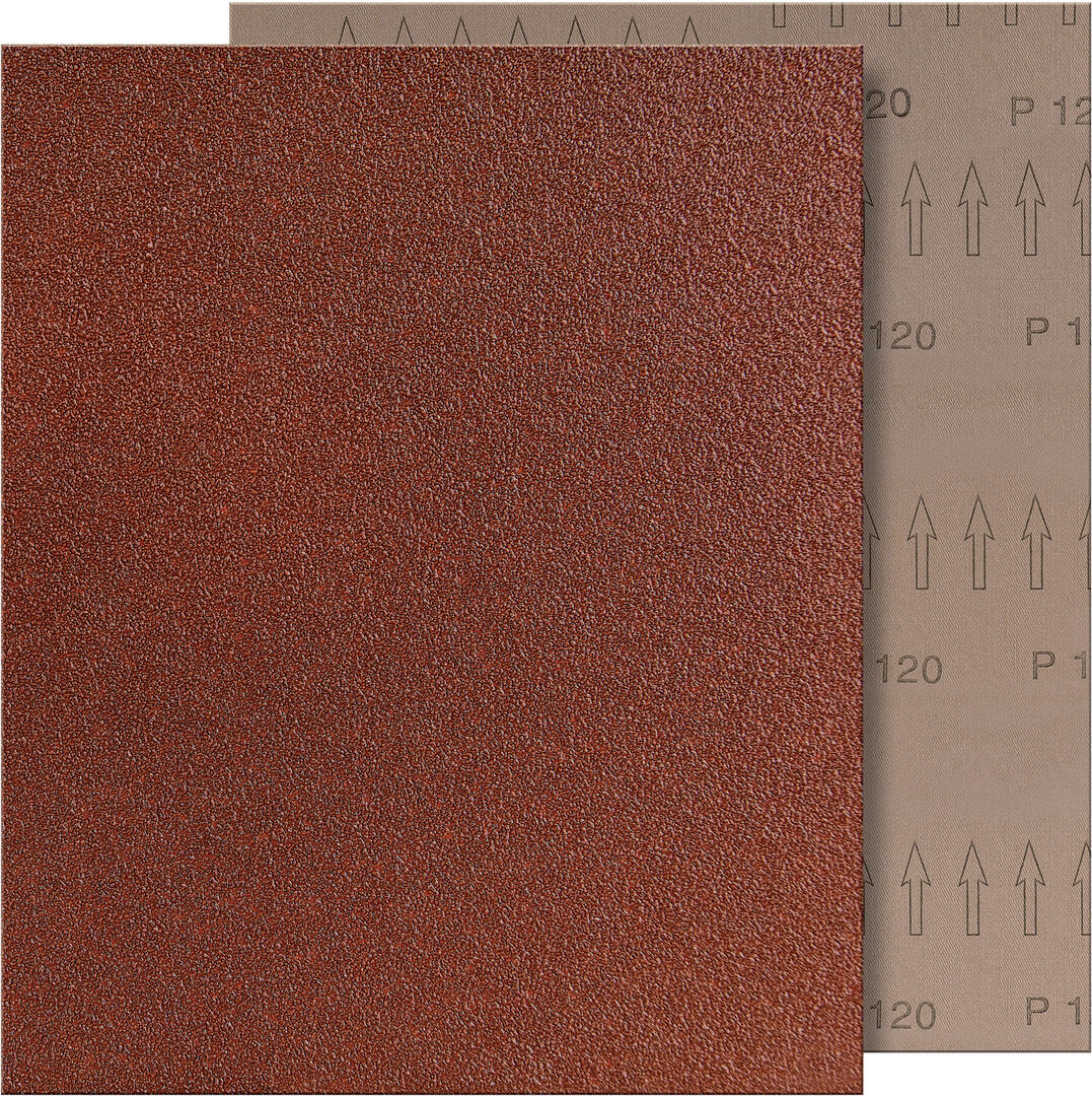 Schleifgewebe/Blattware 230x280mm K 120 Kor.braun