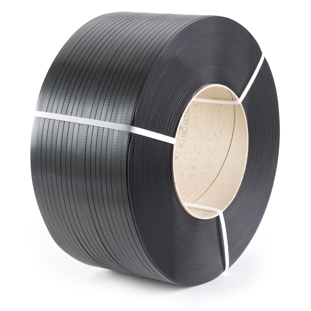 PP-Umreifungsband schwarz 12,0x0,55mm breit 3000mtr/rol.Hülse PP-Umreifungsband schwarz 12,0x0,55mm breit 3000mtr/rol.Hülse