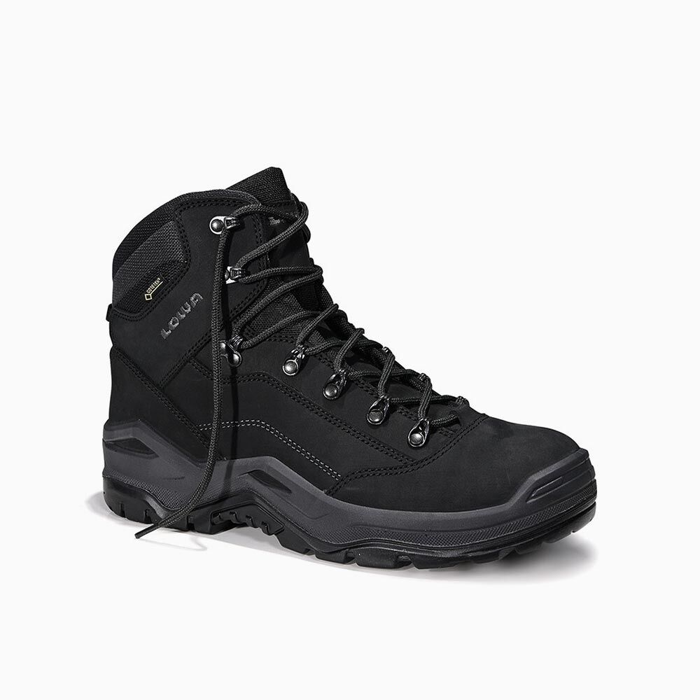 LOWA Sicherheitsschnürstiefel RENEGADE 5654 Work GTX black Mid S3 CI Gr. 39 LOWA Sicherheitsschnürstiefel RENEGADE 5654 Work GTX black Mid S3 CI Gr. 39
