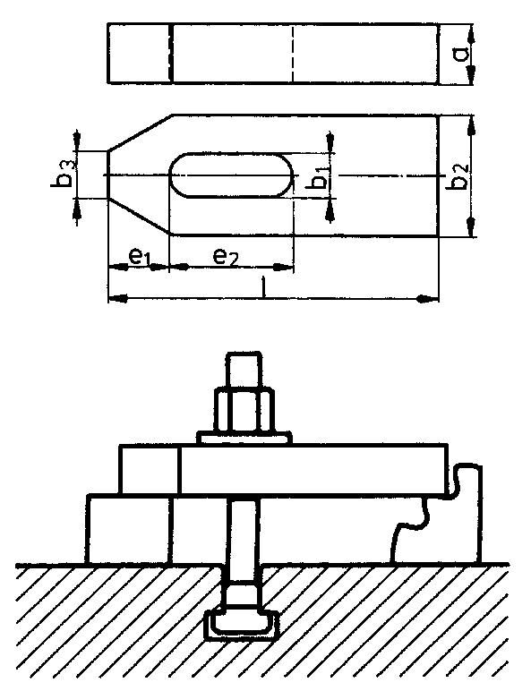 Spanneisen D6314 22x160mm              AMF