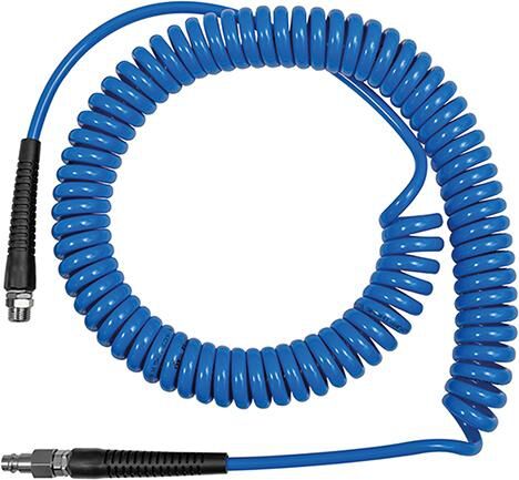 RIEGLER Spiralschlauch PA blau AG R1/4" Verschraubung+Knickschutz 10x6,5mm 6m RIEGLER Spiralschlauch PA blau AG R1/4" Verschraubung+Knickschutz 10x6,5mm 6m