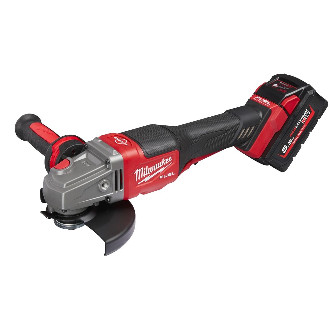 MILWAUKEE Akku-Winkelschleifer FHSAG125XPDB-552X, 2x18V/5,5 Ah, Ladeg. MILWAUKEE Akku-Winkelschleifer FHSAG125XPDB-552X, 2x18V/5,5 Ah, Ladeg.