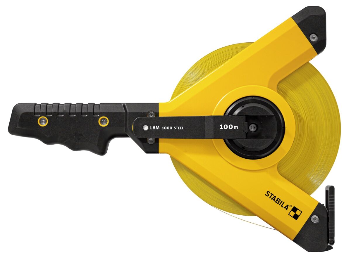 STABILA Rahmenbandmaß LBM 1000 STEEL 100m Stahlband metrische Skala STABILA Rahmenbandmaß LBM 1000 STEEL 100m Stahlband metrische Skala