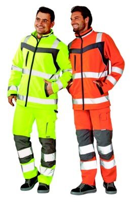 PLANAM Plaline Warnschutzjacke Softshell gelb/zink 2XL PLANAM Plaline Warnschutzjacke Softshell gelb/zink 2XL