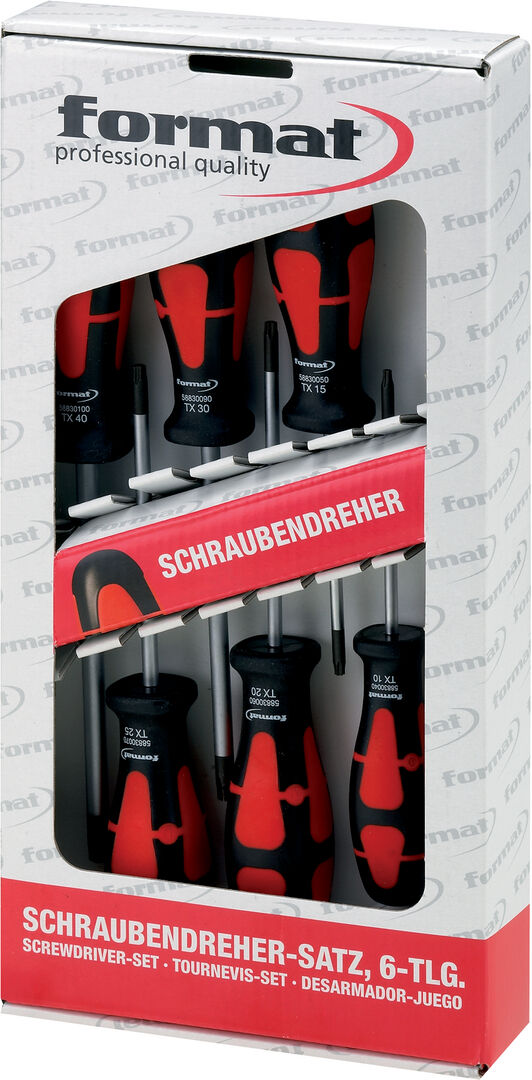 FORMAT Schraubendreher-Set 6tlg. Torx FORMAT Schraubendreher-Set 6tlg. Torx