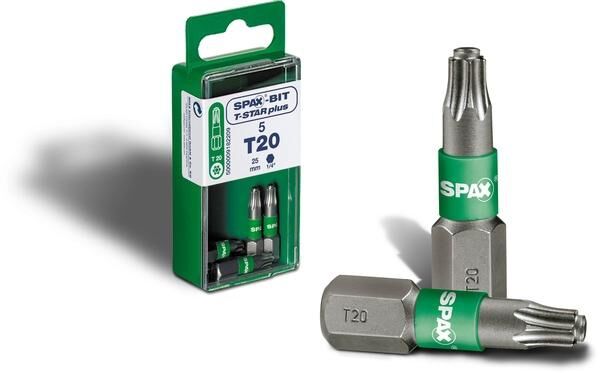 SPAX Bit T-STAR+ T10 25mm S VE=5St SPAX Bit T-STAR+ T10 25mm S VE=5St