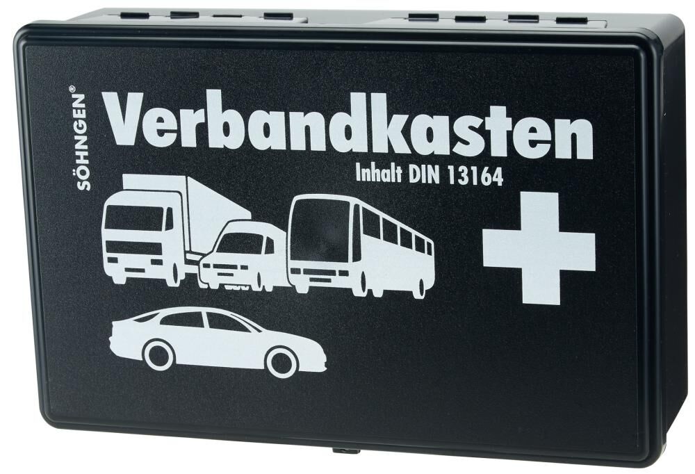 SÖHNGEN Erste Hilfe Kasten 3004002 KFZ DIN 13164 gefüllt schwarz SÖHNGEN Erste Hilfe Kasten 3004002 KFZ DIN 13164 gefüllt schwarz