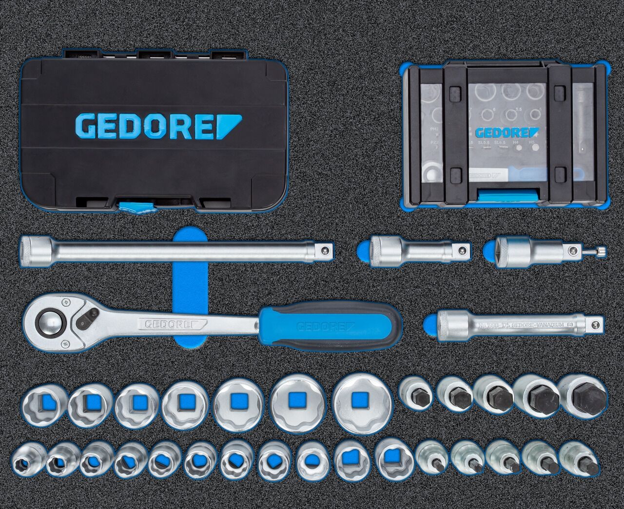 GEDORE Werkzeugwagen mit Sortiment WSL-M-TS-172 3100197