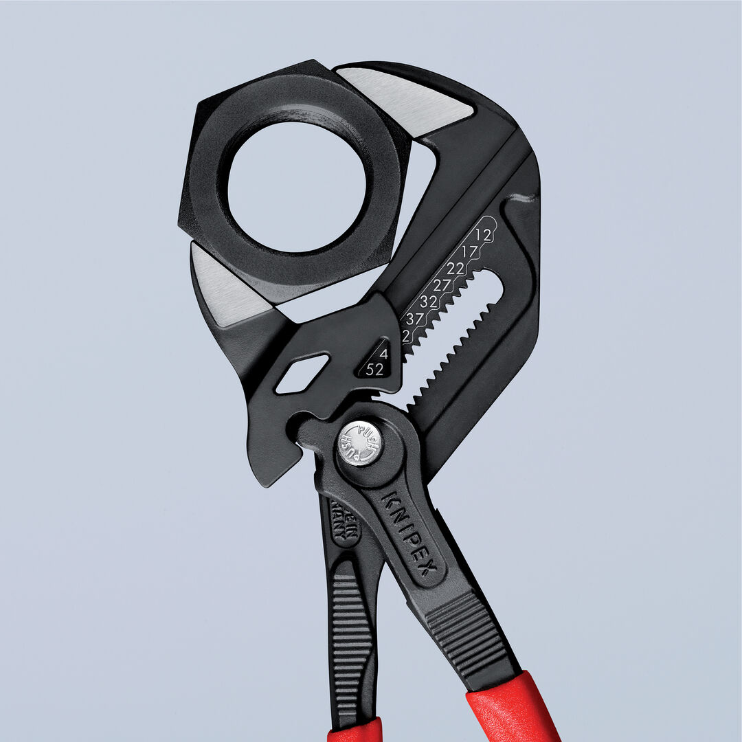 KNIPEX 86 02 250 Zangenschlüssel Mehrk. grau atra. 250 mm