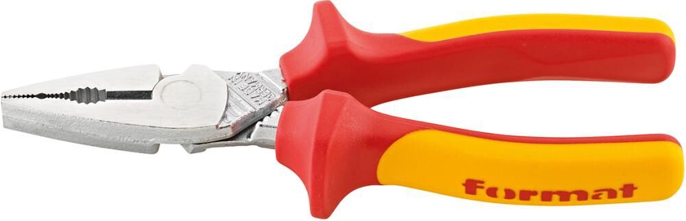 FORMAT Kraft-Kombinationszange VDE MIG Mehrkomponenten-Griffe 200mm FORMAT Kraft-Kombinationszange VDE MIG Mehrkomponenten-Griffe 200mm