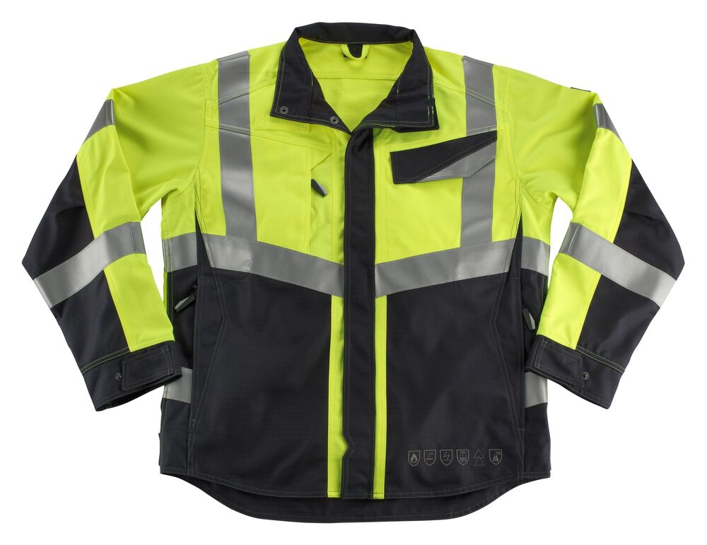 MASCOT Multisafe Arbeitsjacke Biel Gr. M hi-vis glb/schwarzbl 13809-216