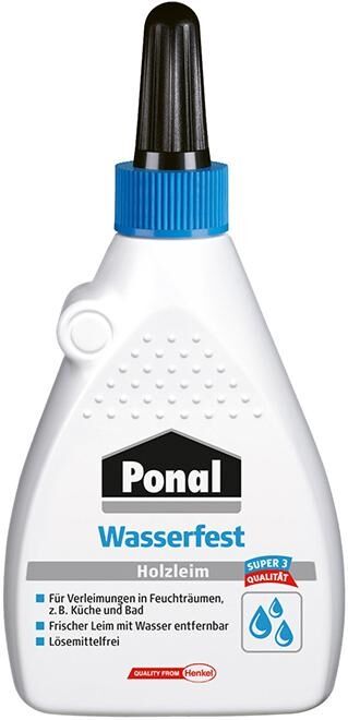 PONAL Super 3 PVAc Holzleim weiß wasserf 120g Flasche F PONAL Super 3 PVAc Holzleim weiß wasserf 120g Flasche F