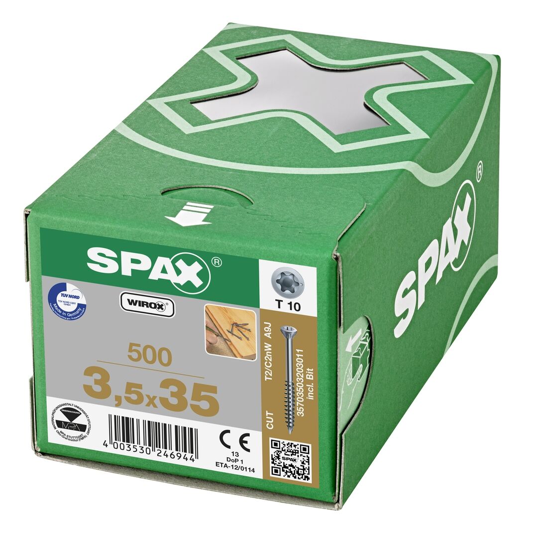 SPAX Dielenschraube Senkkopf Fraesrippen SPAX Dielenschraube Senkkopf Fraesrippen