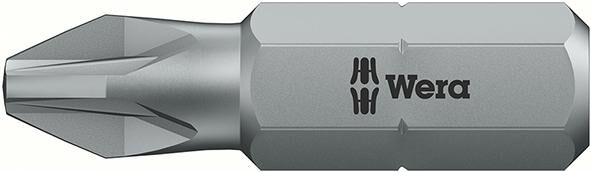WERA Bit für Kreuzschlitzschrauben PZ 1/4", PZ 3 x 25 mm, zähhart