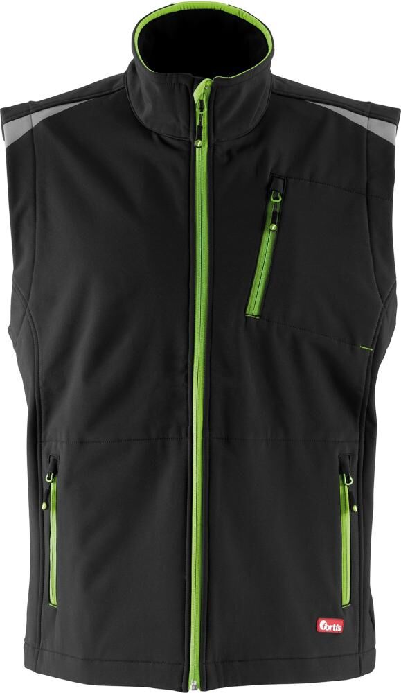 FORTIS Weste 24 schwarz/limegreen,Gr.L