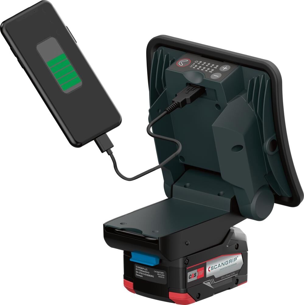 SCANGRIP Akku-Arbeitsleuchte NOVA 2 CONNECT 200-2000Lumen ohne Akku SCANGRIP Akku-Arbeitsleuchte NOVA 2 CONNECT 200-2000Lumen ohne Akku