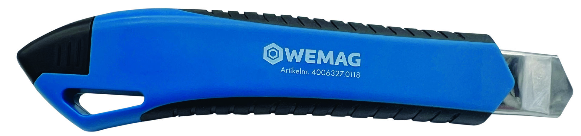 WEMAG Cuttermesser, 2-Komponenten schwarz-blau, 18mm