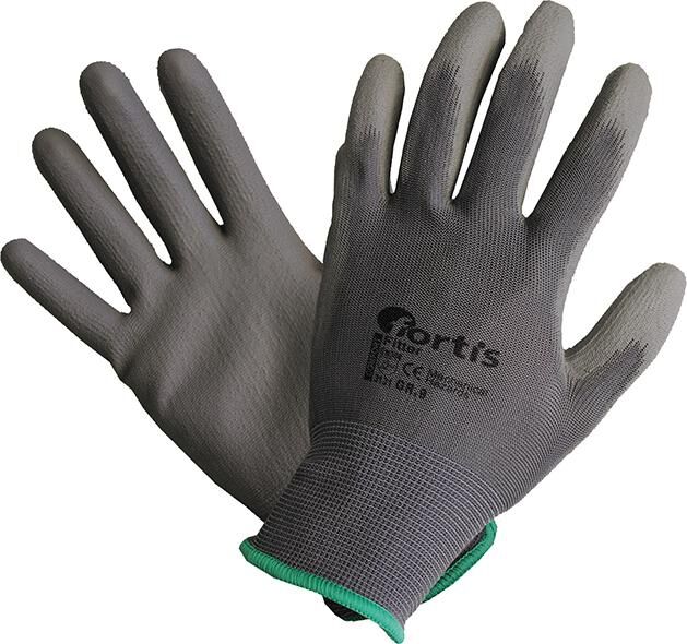 FORTIS Handschuhe Fitter PU/Nylon Gr.7 grau