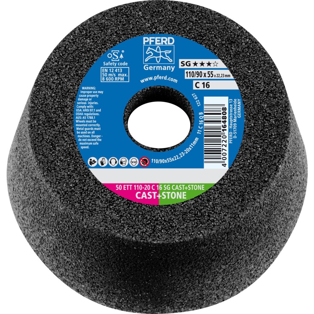 Schleiftopf 20C16QSG 110x22,2mm Rüggeberg Schleiftopf 20C16QSG 110x22,2mm Rüggeberg