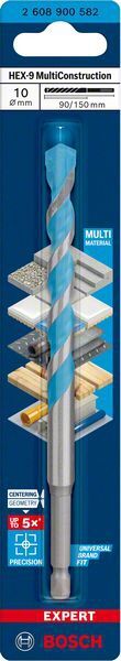 BOSCH MultiConstruction Bohrer HEX-9 EXPERT 10x90x150mm 6-kant