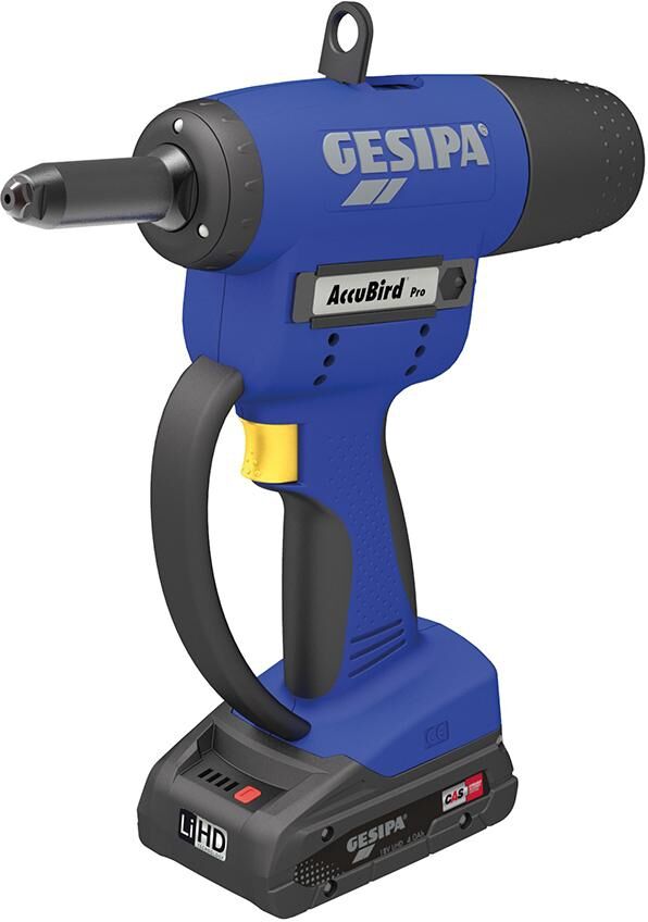 GESIPA Akkubird Pro Cas 1A-1L 1x 2,0Ah Ladegerät, in L-Boxx