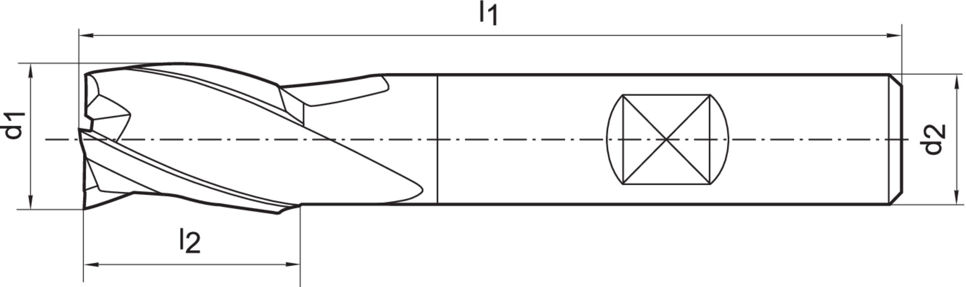 FORMAT 3-Schneiden-Fräser DIN327 K PM TiAlN 4,00mm