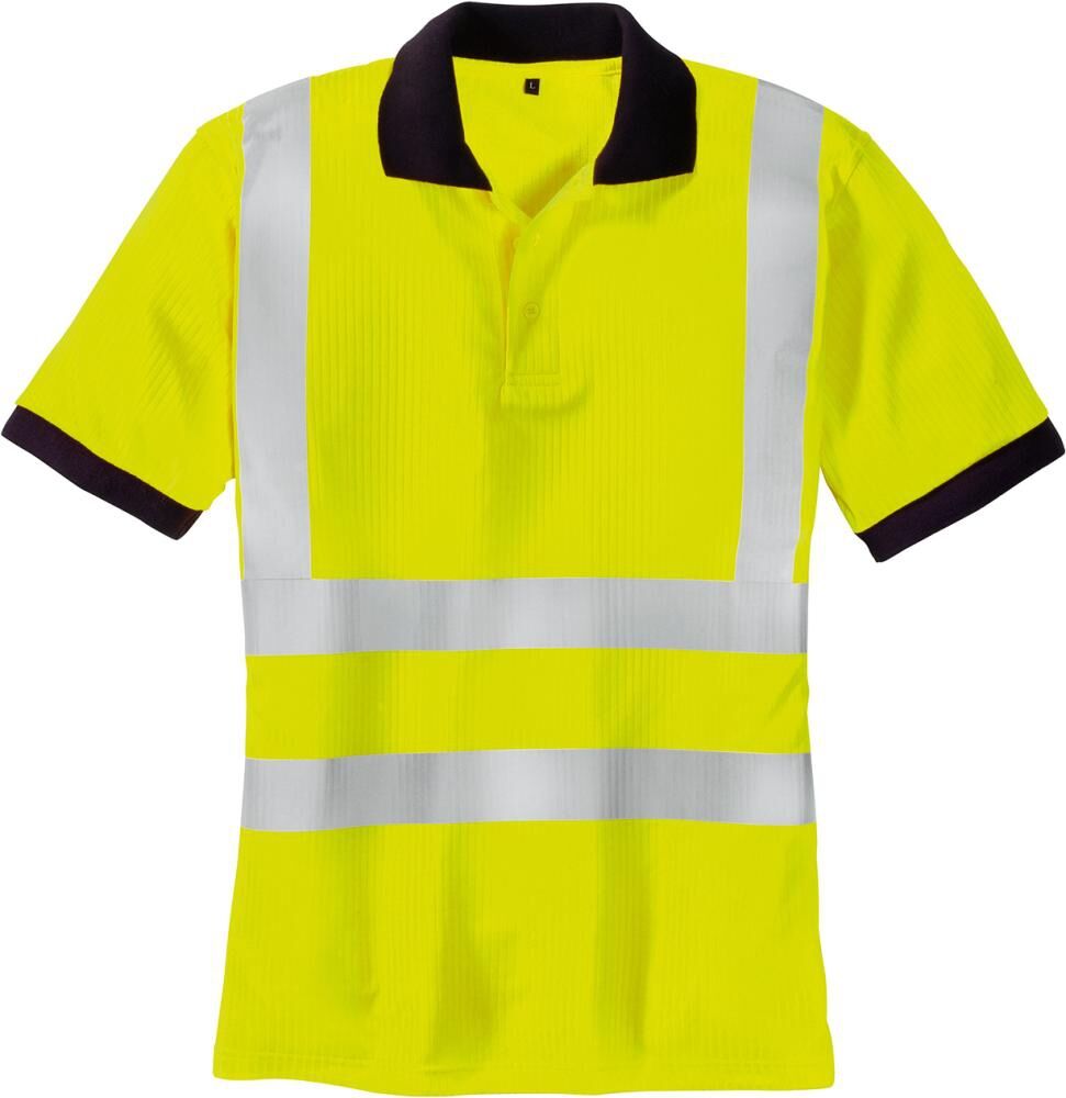 Warnschutz-Polo-SYLT, leuchtgelb, Gr. M