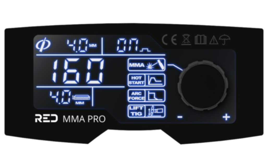 RED by LORCH Elektrodenschweißgerät Schweißgerät Inverter MMA 160 A im Koffer