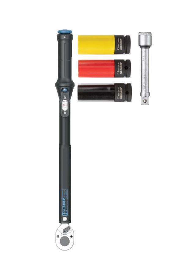 GEDORE Drehmomentschlüssel Torcoflex Set UK 5-teilig, 3550-UK-LS4, 3107027