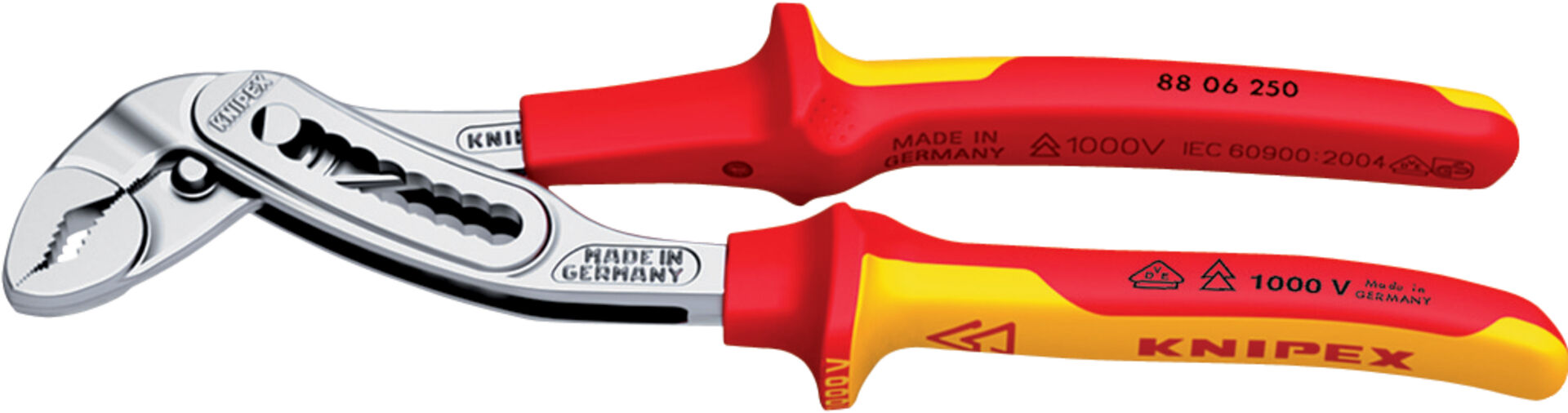 KNIPEX 88 06 250 Alligator Wasserpumpenzange isol. VDE verc. 250mm KNIPEX 88 06 250 Alligator Wasserpumpenzange isol. VDE verc. 250mm