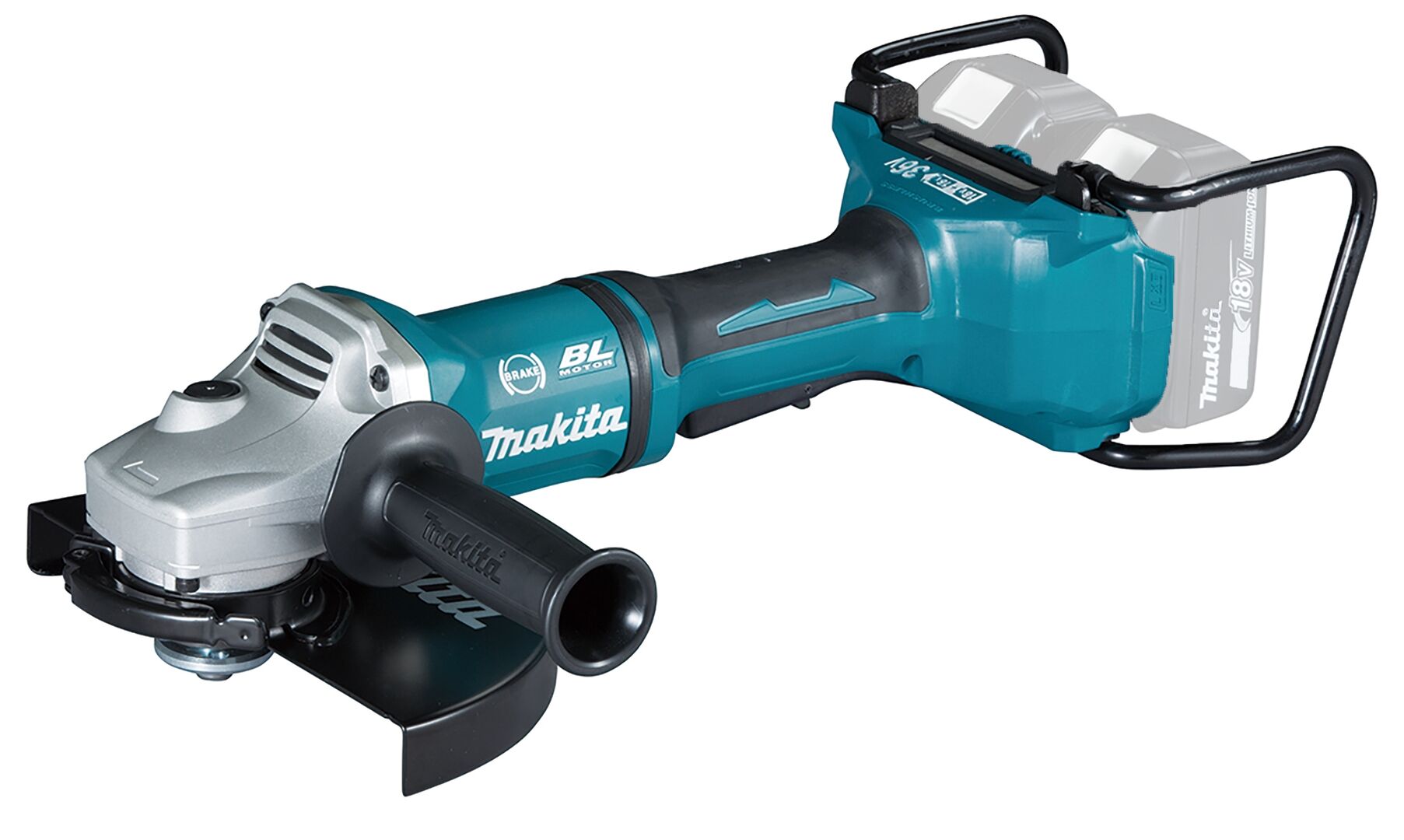 Akku Winkelschleifer DGA900ZKX2 230mm, 2x18V, solo, Transportkoffer