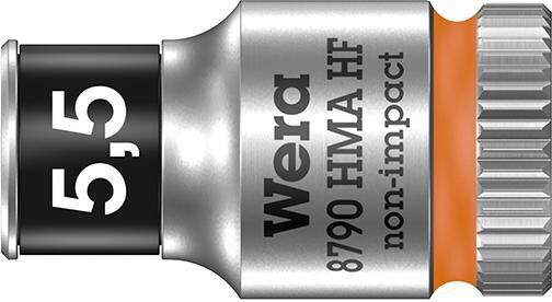 WERA Steckschl.-Einsatz 1/4" 5,5mm  6kt. Haltef.