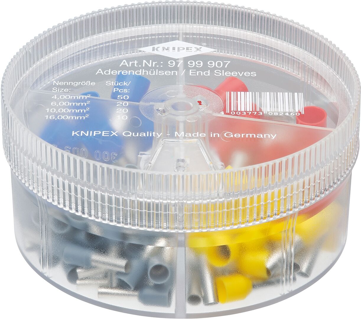 KNIPEX 97 99 907 Sortimentsboxen mit isolierten Aderendhülsen KNIPEX 97 99 907 Sortimentsboxen mit isolierten Aderendhülsen