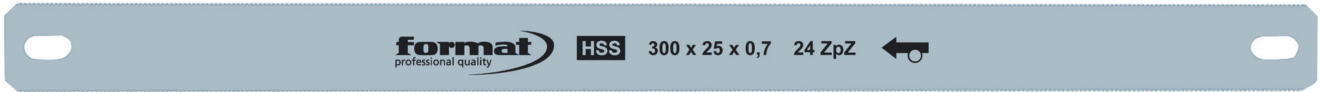 FORMAT Handsägeblatt SS doppelseitig 300 mm 24Z/Zoll