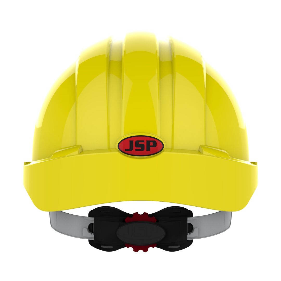 JSP Schutzhelm EVOLite AJB170 belüftet, mit Schirm, gelb JSP Schutzhelm EVOLite AJB170 belüftet, mit Schirm, gelb