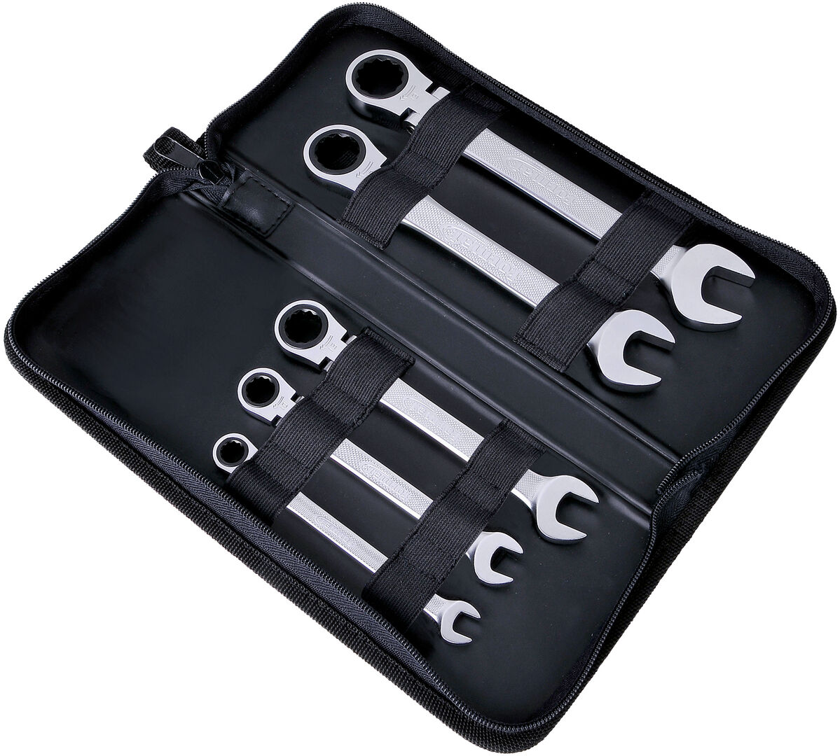 FORMAT Gelenk-Ratschenschlüssel Set 5-teilig 8-19mm