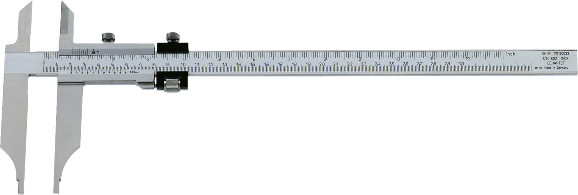 FORMAT Werkstattmessschieber mit Spitzen mit Feineinst.1/20 300x 90 mm