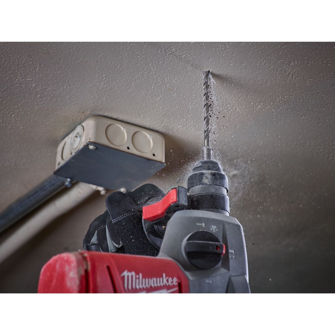 MILWAUKEE Hammerbohrer-Set M2 SDS-Plus 3 M2 SDS-Plus Bohrer, 2 SDS-Plus Meißel