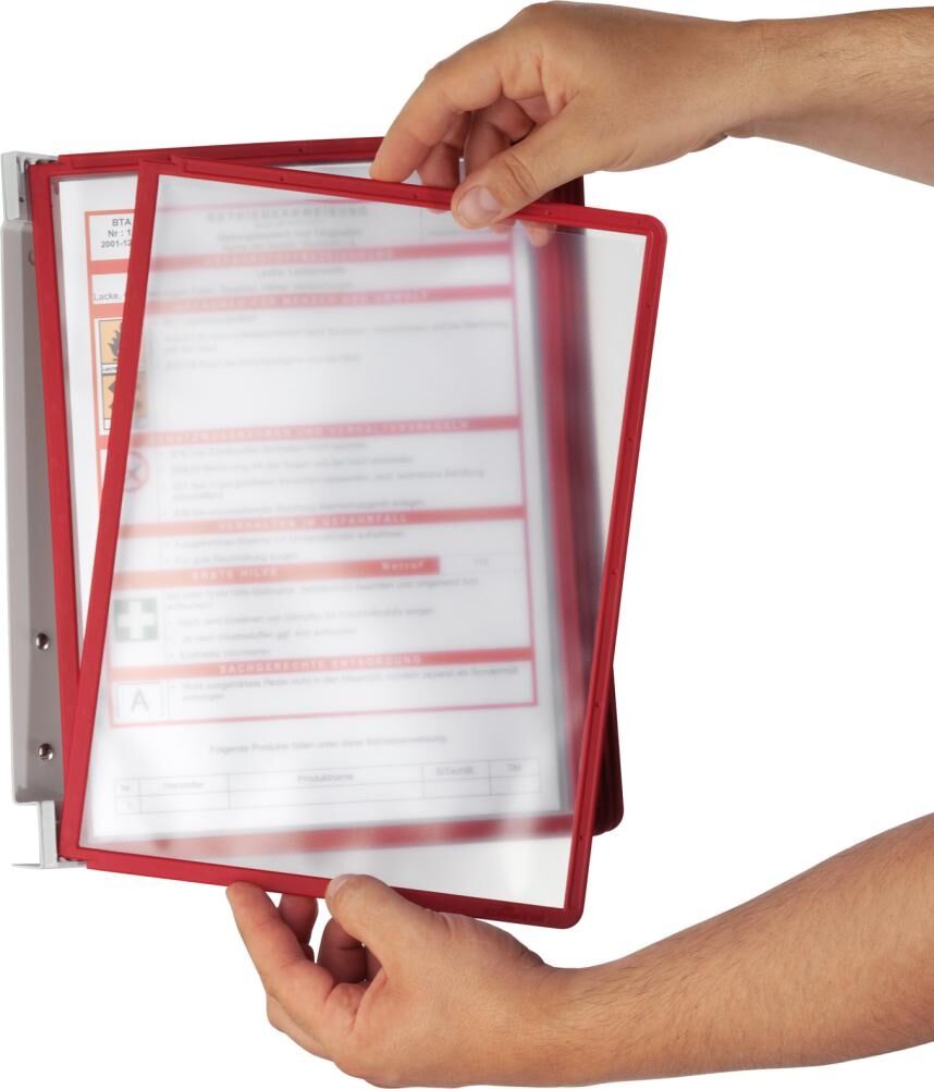 DURABLE Sichtafelsystem Vario Wall 5 rot 555103 DURABLE Sichtafelsystem Vario Wall 5 rot 555103