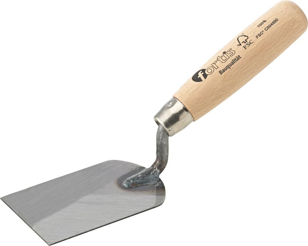FORTIS Stukkateurspachtel 60mm, Stahl, gerade Hals