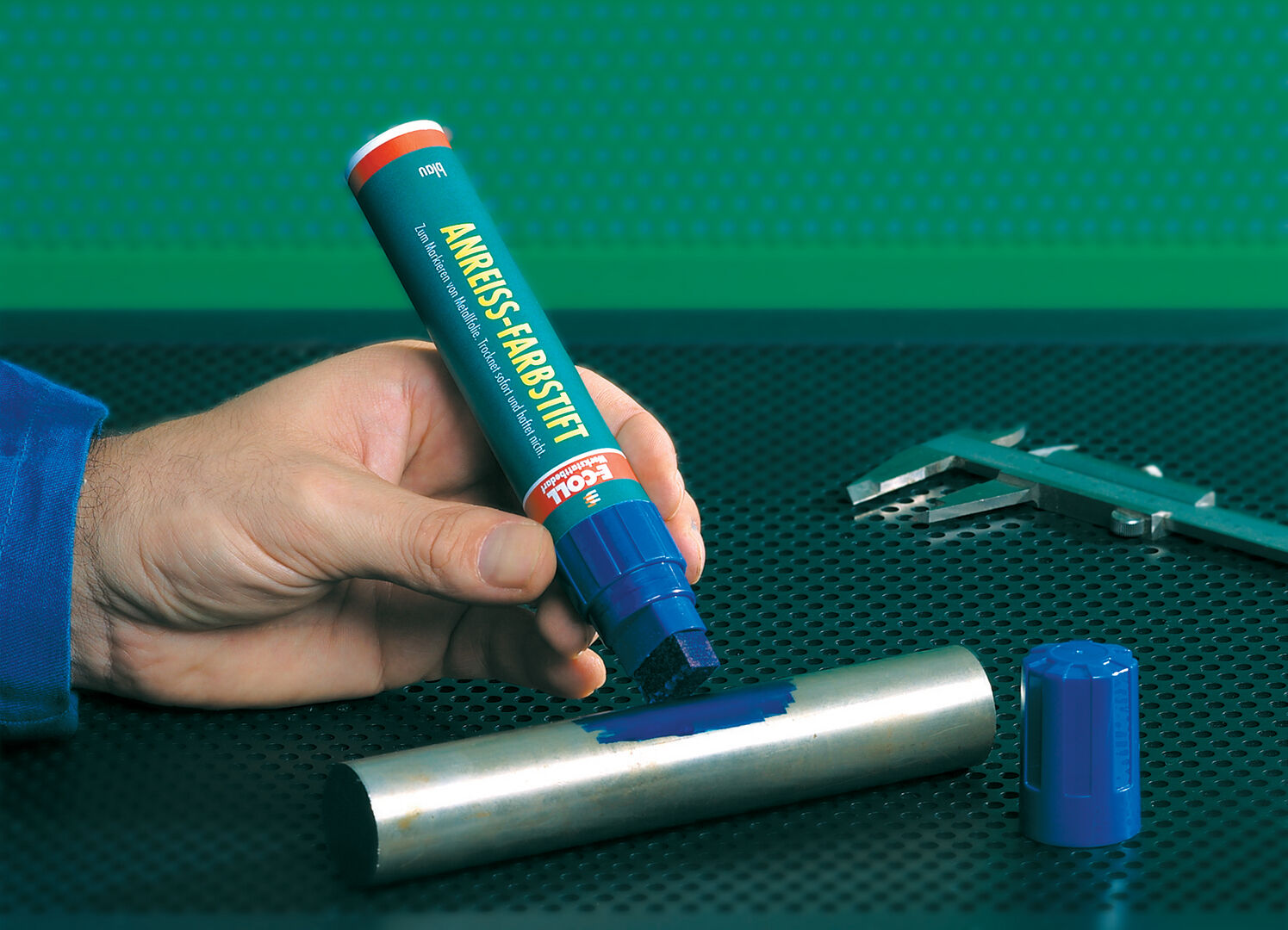 E-COLL Anreiss-Farbstift blau Streichstift E-COLL Anreiss-Farbstift blau Streichstift