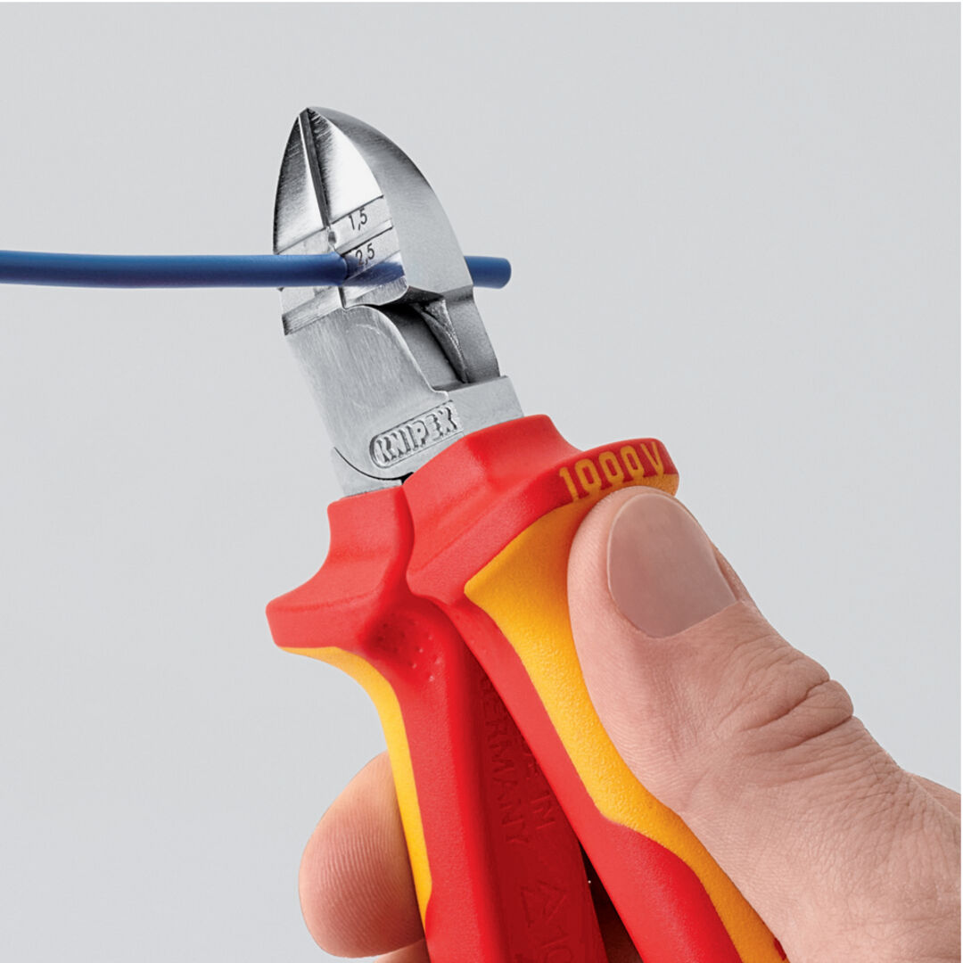 KNIPEX 14 26 160 Abisolier- Seitenschneider isol. VDE verch. 160 mm KNIPEX 14 26 160 Abisolier- Seitenschneider isol. VDE verch. 160 mm
