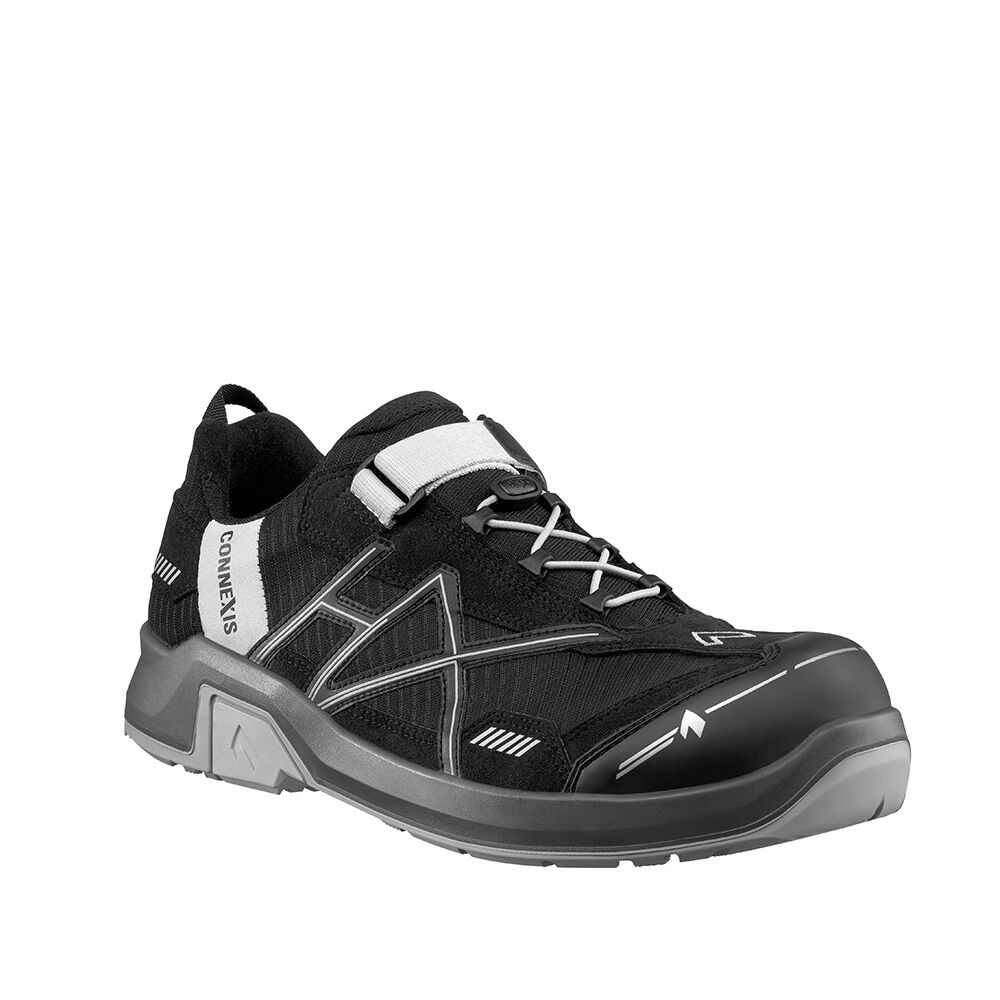 HAIX Sicherheitshalbschuh CONNEXIS black silver Safety T S1P Low Gr. 40 (UK6.5)
