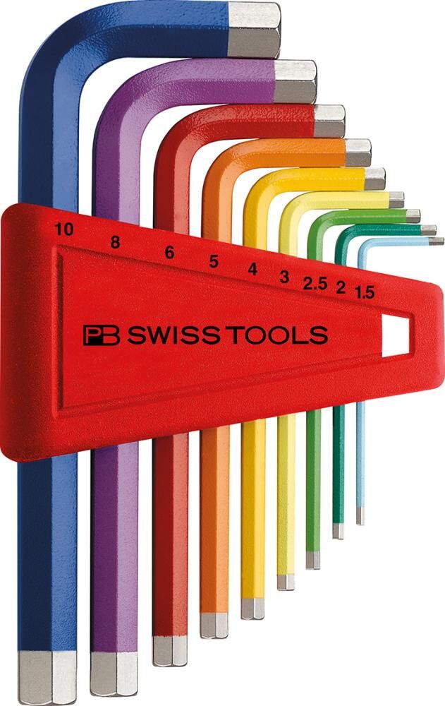 PB SWISS TOOLS SwissTools Winkelschraubendreher-Set im Kunststoffhalter 9-teilig 1,5-10mm PB SWISS TOOLS SwissTools Winkelschraubendreher-Set im Kunststoffhalter 9-teilig 1,5-10mm
