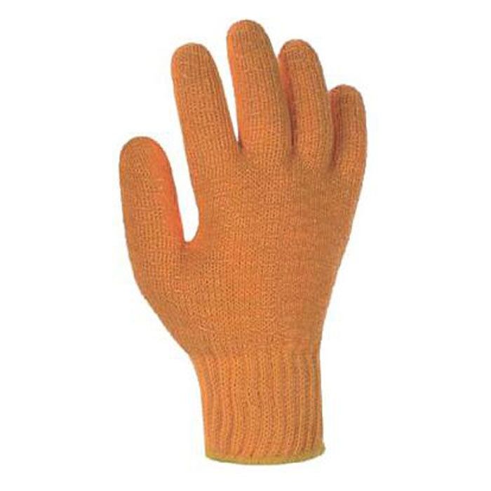 TEXXOR Strick-Handschuh Criss Cross Gr. 10 Grobstrick orange PVC-Gitter