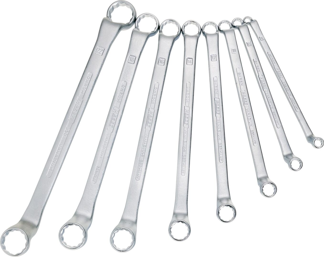 HAZET Doppel-Ringschlüssel-Satz DIN838 630/8, 6-22 mm, 8-teilig HAZET Doppel-Ringschlüssel-Satz DIN838 630/8, 6-22 mm, 8-teilig