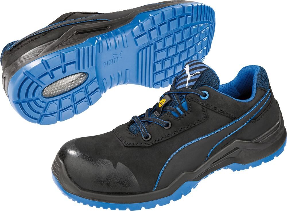 PUMA Halbschuh 644220 ESD,S3,Gr. 40 schwarz/blau PUMA Halbschuh 644220 ESD,S3,Gr. 40 schwarz/blau