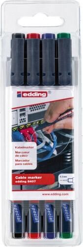 EDDING Kabelmarker Set Nr. 8407 a 4St. EDDING Kabelmarker Set Nr. 8407 a 4St.